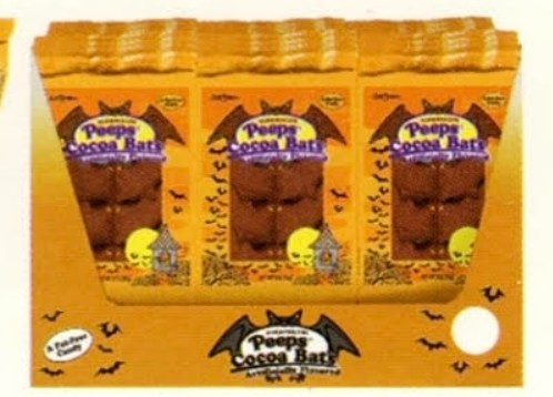 dark brown bat-shaped marshmallow peeps