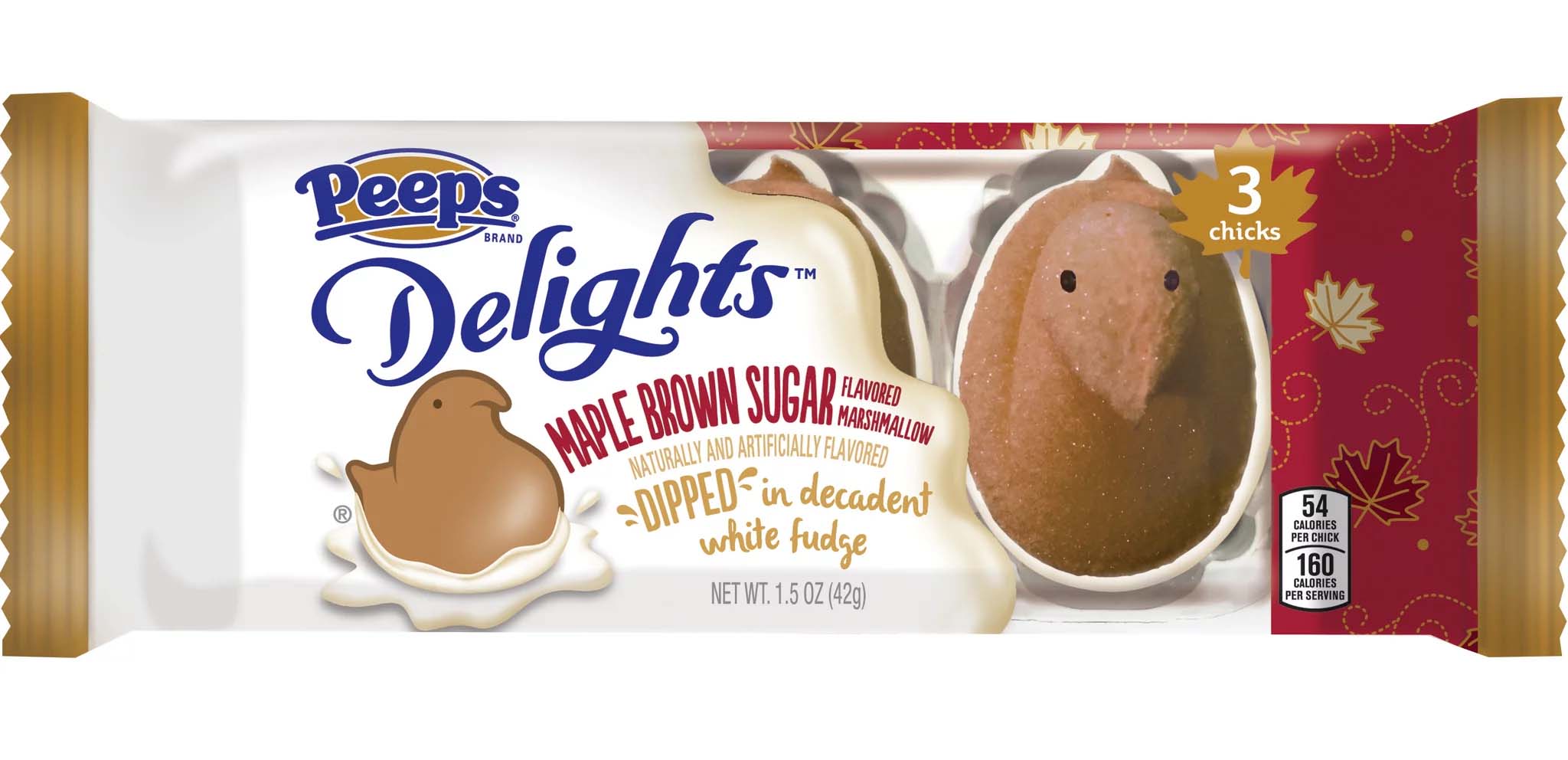 brown chick-shaped marshmallow peeps dipped in white fudge