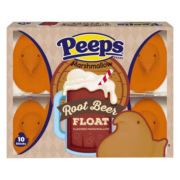 brown chick-shaped marshmallow peeps